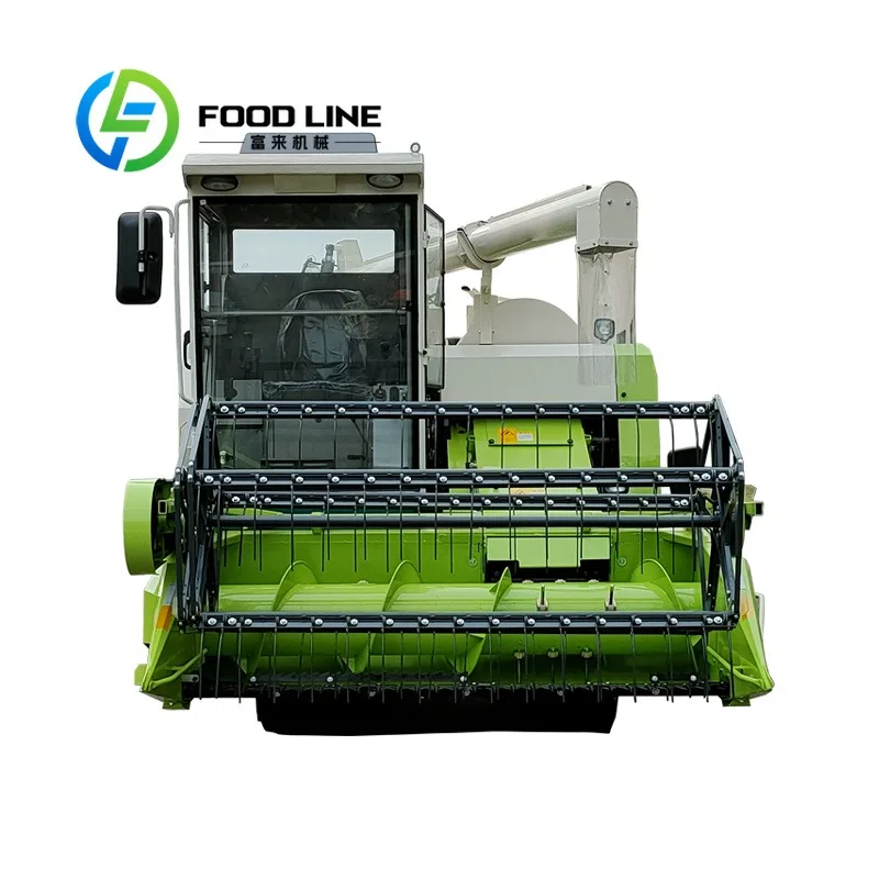 Self-propelled Rice Harvester Visible Grain Storage Tank Lets Operators Check Grain Volume And Arrange Timely Unloading Work