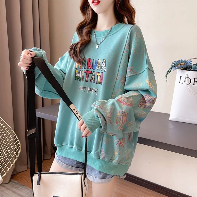 Sweat-shirt grande taille pour femmes Hiphop nouveau en Y2k Vintage années 90 sweat-shirt de créateur assorti Emo femme hauts pullover avec Orint On