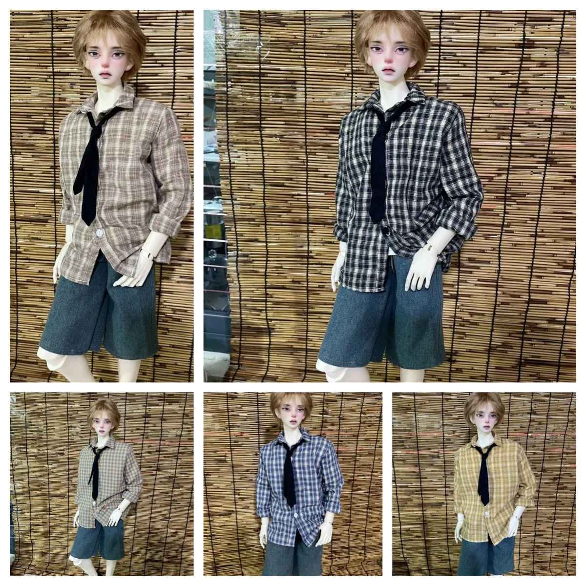 

1/4 1/3 Doll's Clothes Suit Shirt Jeans for 45/60/62/65/68/70/72/75cm Male Bjd Doll Toys Dress Up Gift Doll Accessories, No Doll