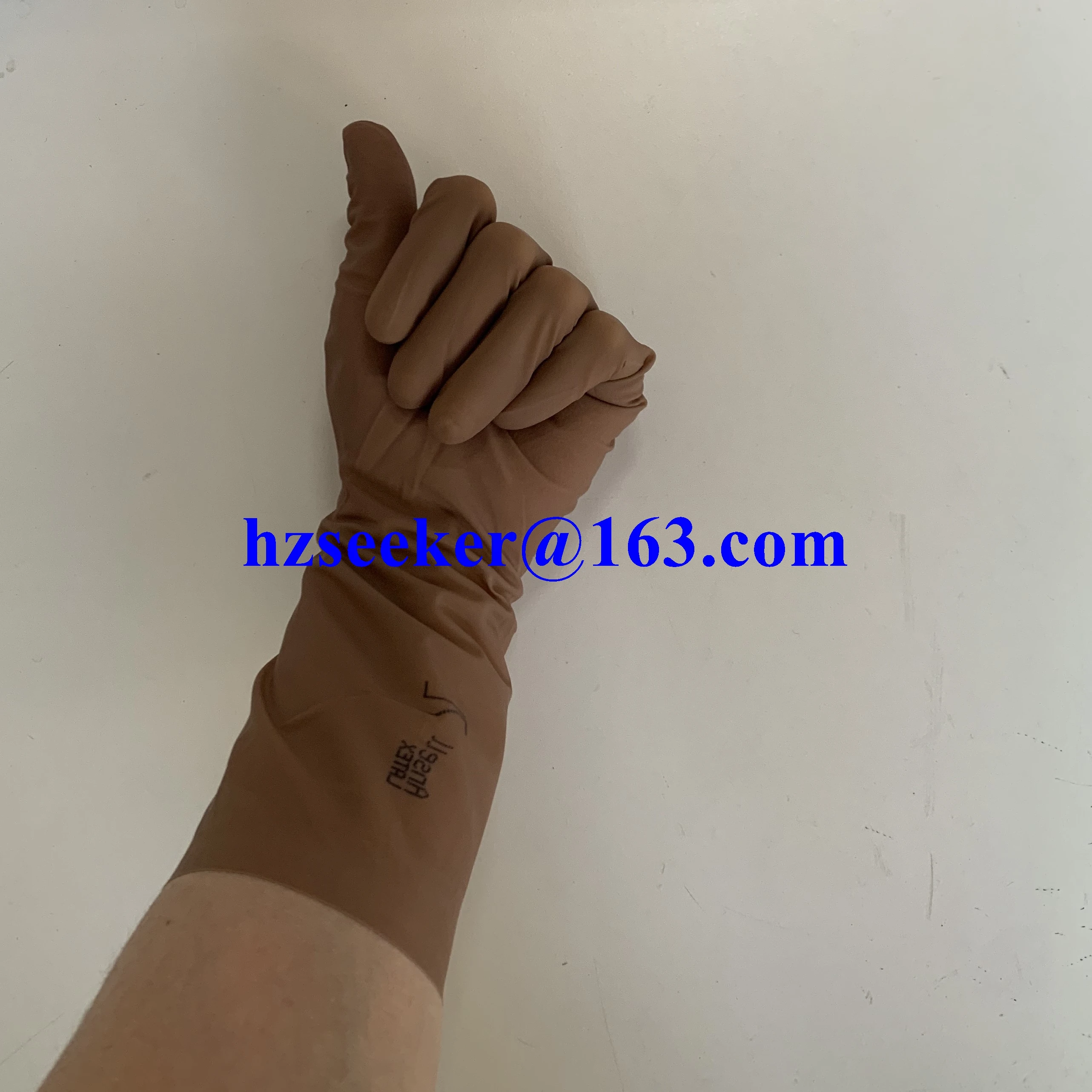 Ansell Gammex Microgrip braunes Latex (1 Paar) ultradünn/braun/außen- oder Innenschicht/empfindlich