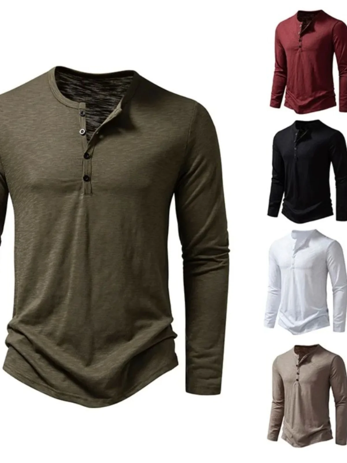 

Мужская футболка с длинным воротником Sve Henry, дышащая молодежная летняя мода, повседневный топ из другого материала 00%