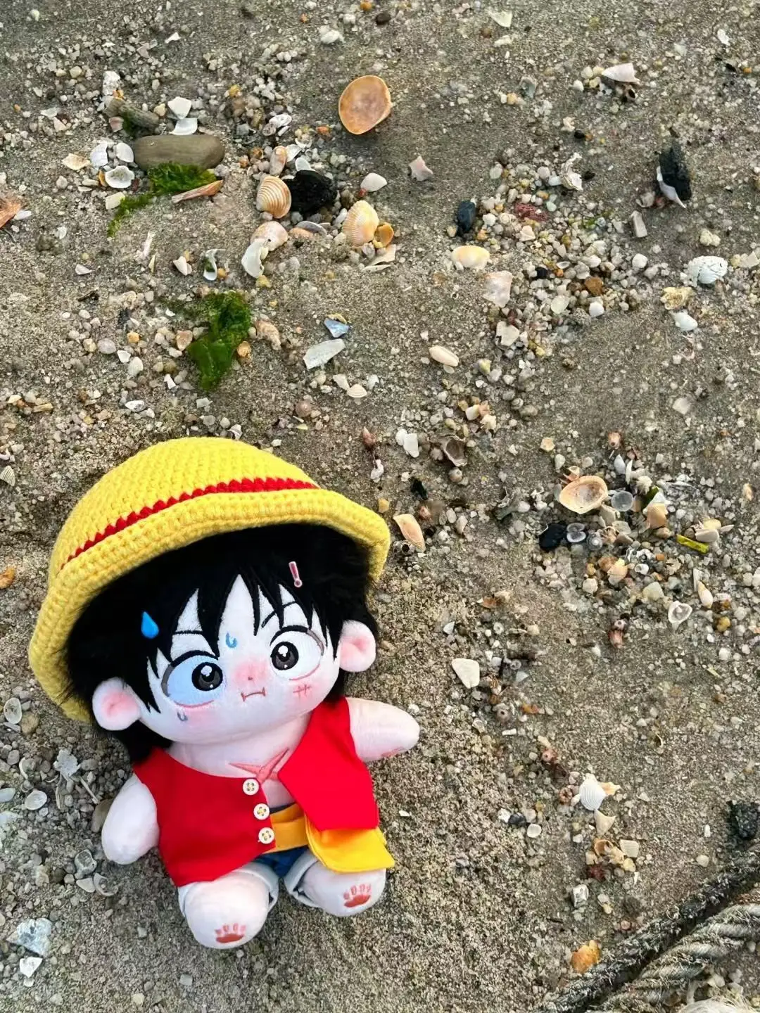 20 centimetri Anime ONE PIECE Monkey D Luffy Kawaii Cosplay Anime Figure Vestire Bambola di Cotone Giocattoli Di Compleanno Surprises Regali Giocattoli