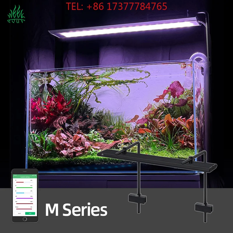 WEEKAQUA M 600 D PRO Best LED Aquarium Light For Nano Fish Aquarium Tank With App Control Aquarium With Bracket