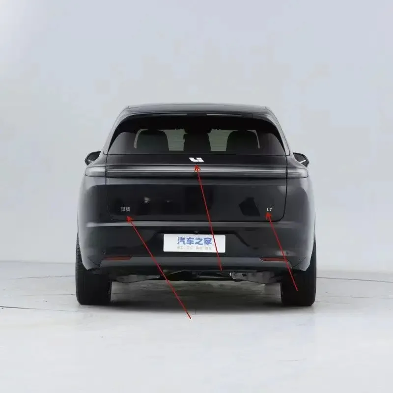Car Emblem Sticker Black for LEADING IDEAL LiXiang L7 L8 L9 ONE Auto Front Rear Logos Decoration Modified Styling Accessories