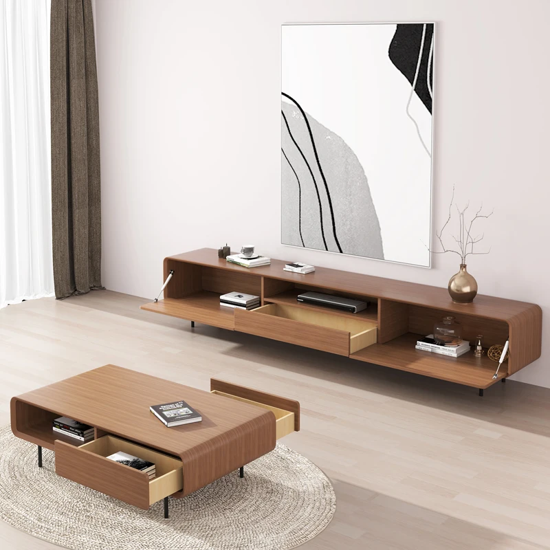 

Light Luxury Small Apartments Cabinet Standing TV Stand High-end Modern Simple Nordic Entertainment Center Living Room Furniture