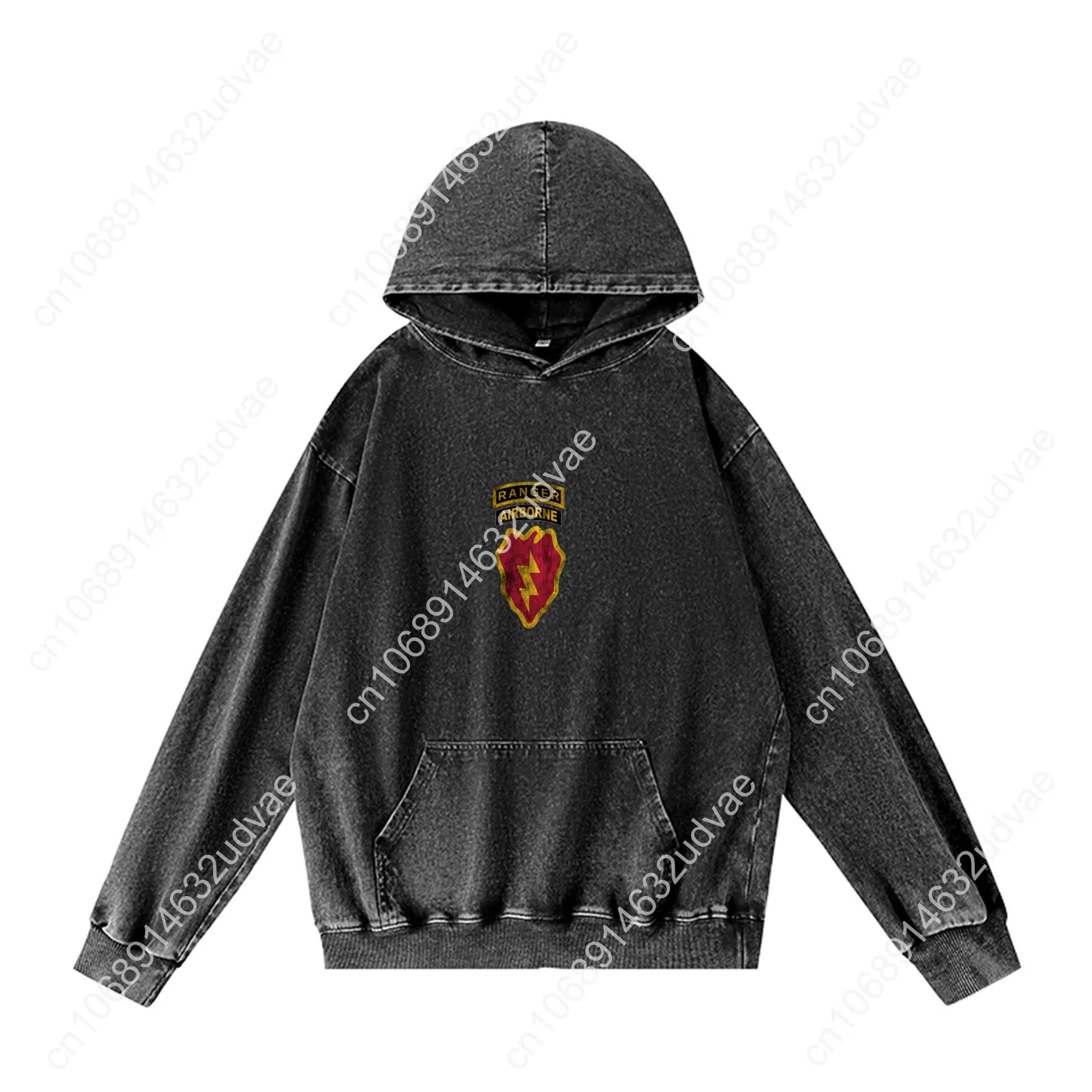 25th Infantry Division Patch Airborne Ranger Hoodies Retro Hooded Sweatshirt Man Woman Teenager Pullover Pocket Customized Tops