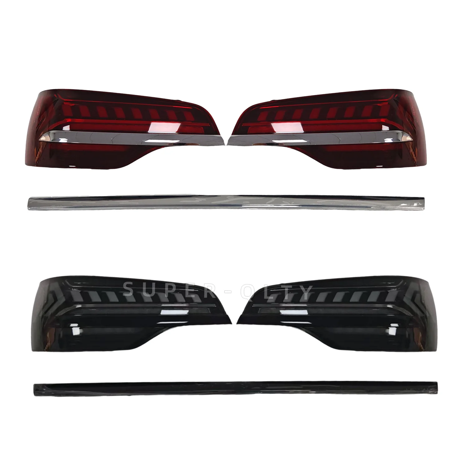 Voor Audi Q7 LED Achterlicht Q7L 2006-2015 Upgrade Gemodificeerde naar Nieuwe DRL Dynamische Richtingaanwijzer LED Achterlichten - afbeelding 2