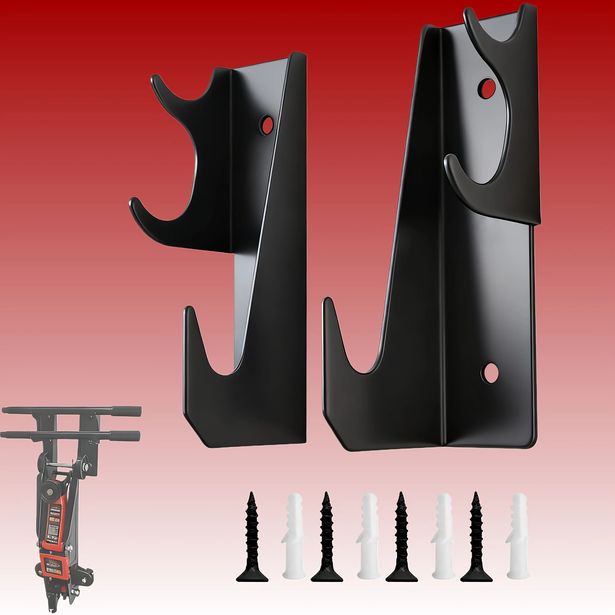 2er-Set robuste Metall-Unterstellböcke (Max Version) und 2er-Set Wandhalterungen für Unterstellböcke – Detail 7