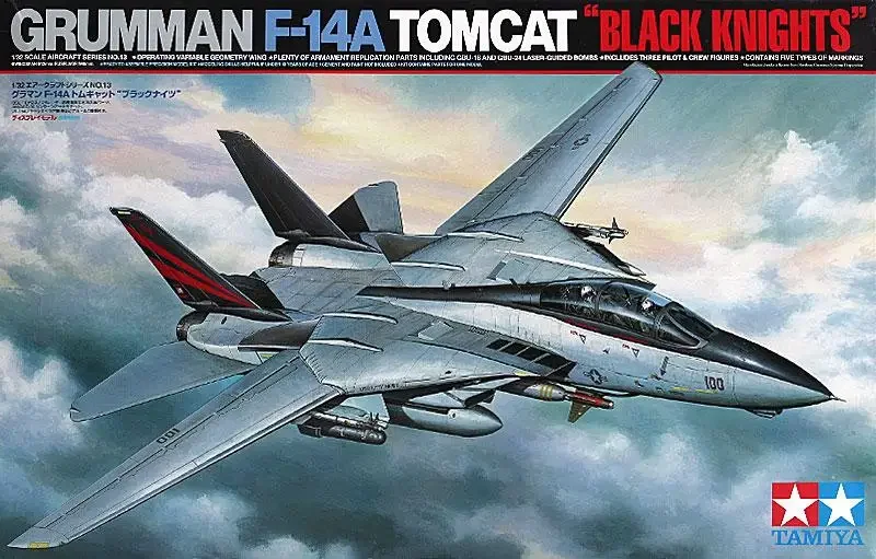 Tamiya Aircraft Model 1/32 Airplane Grumman F-14A Tomcat BLACK KNIGHTS 60313 Model Building