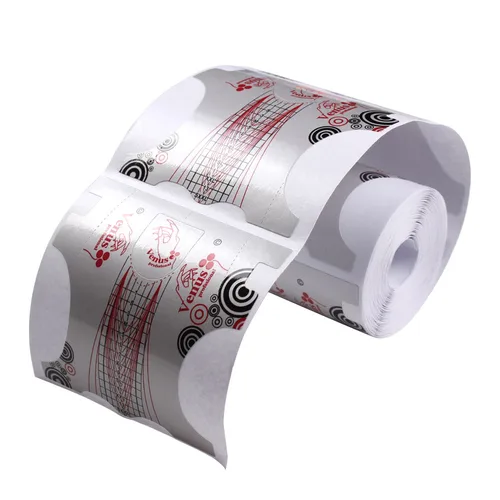 Imagen 2 del producto 50/100/500 Uds formas de uñas para extensión de molde de uñas Gel UV acrílico manicura diseño francés plantilla superior pegatinas de construcción herramientas