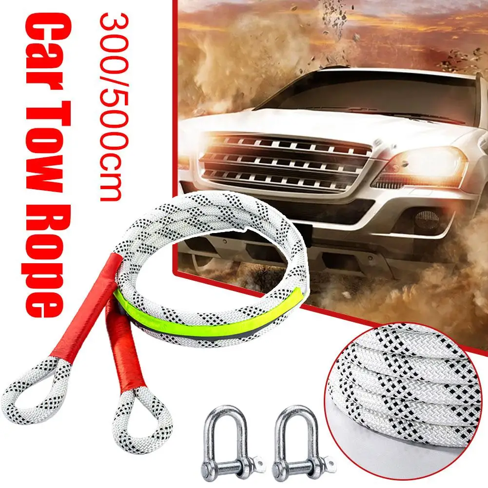 

5m New Car Towing Rope Off-road Vehicle Can Tow Of Upgraded Rescue Reliable Wear-resistant And Which Very Is Version Rope V3q5