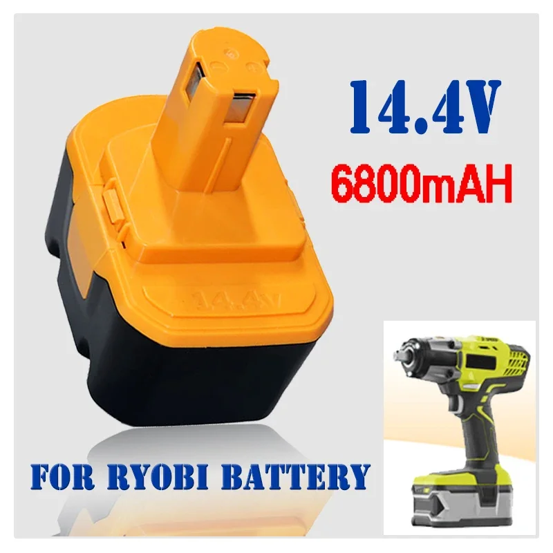 

14,4 В 6800 мАч для аккумулятора Ryobi SaftSafety совместимый R10521 RY6201 RY6202 130224010 130224011 130281002 1400144 181002 1400144