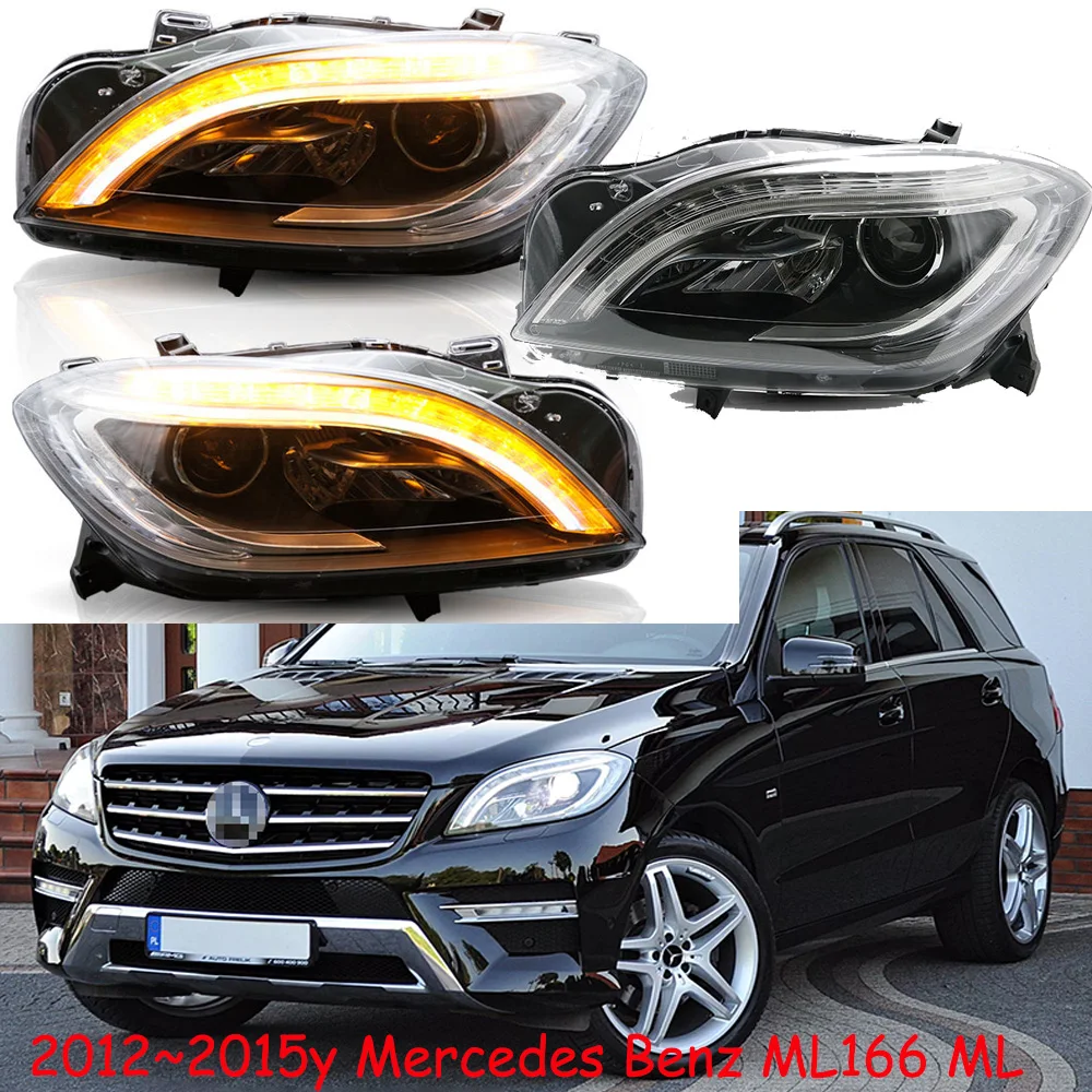 

car bumper headlamp for Mercedes Benz W166 headlight ML300 ML350 ML400 ML500 LED 2012~2015y accessories for Benz W166 fog light