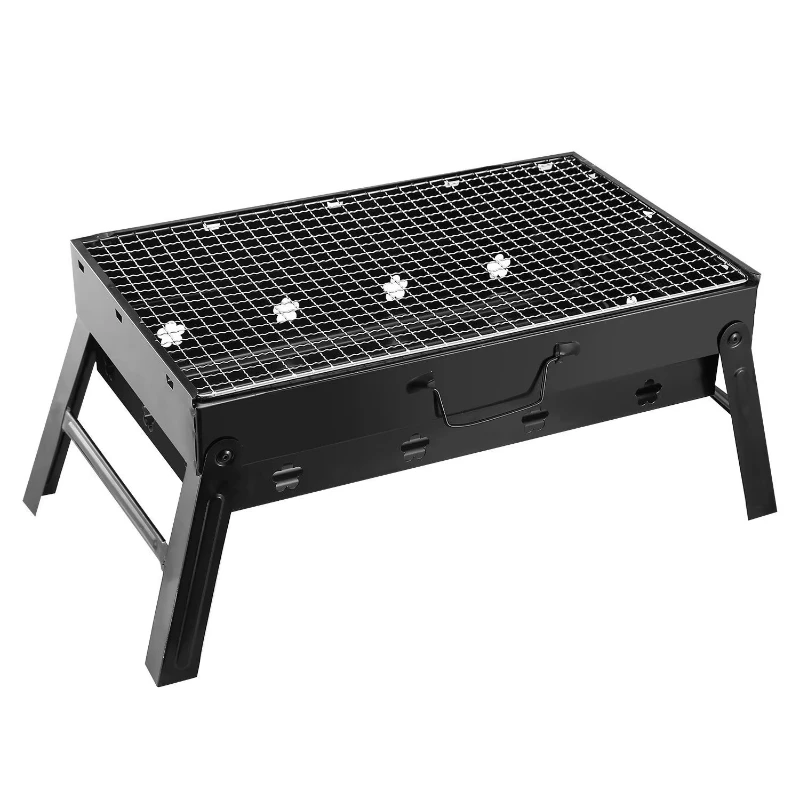 Portable Stainless Steel Charcoal Grill Winter Outdoor Folding Desktop Grill Tool