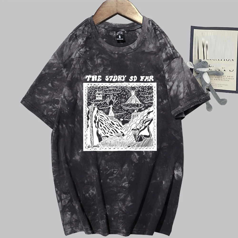 The Story So Far I Want To Disappear 2024 Tie Dye Shirts Harajuku Unisex Tops Music Fans Gift Oversize Summer Casual Tee Tops