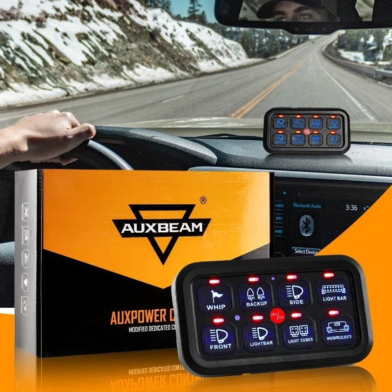 

Auxbeam Универсальный 8-полосный комплект панели управления включением-выключением, одностороннее розетка для JEEP, UTV, автомобиля, грузовика, внедорожника, лодки, автофургона и прицепа