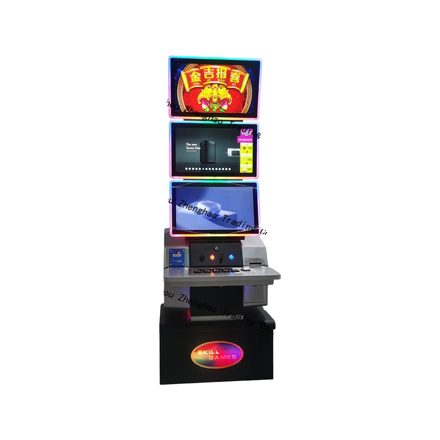 American Popular Touch Screen Coin Pusher Coin Operated Game Machine 23.6 Inch Multi Touch Screen Game Machine