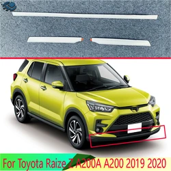 For Toyota Raize Z A200A A200 2019 2020 ABS Chrome Plated Before The Bar Bumper Cover Shield Trim Molding Lower Grille