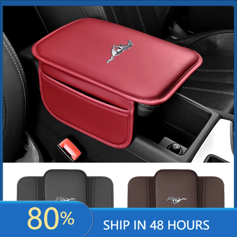 

2025 Hot Car Armrest Box Mat Stowing Tidying Cushion Protective Pad For Ford Mustang 2005 2006 2007 2008 2009 2016 GT Mach-E 201