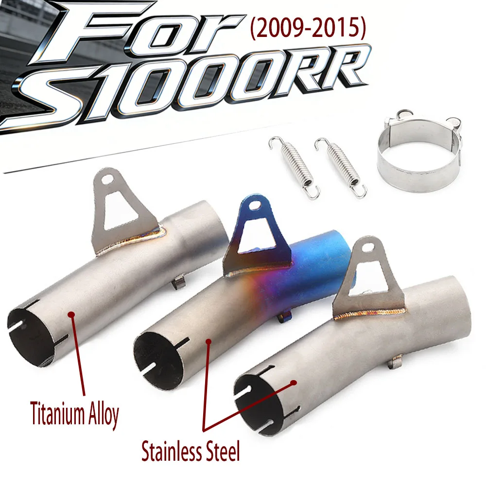 

Модифицированный глушитель 60 мм для мотоцикла S1000RR 2009-2015, нержавеющая сталь/титановый сплав, выхлопная труба, средняя соединительная труба