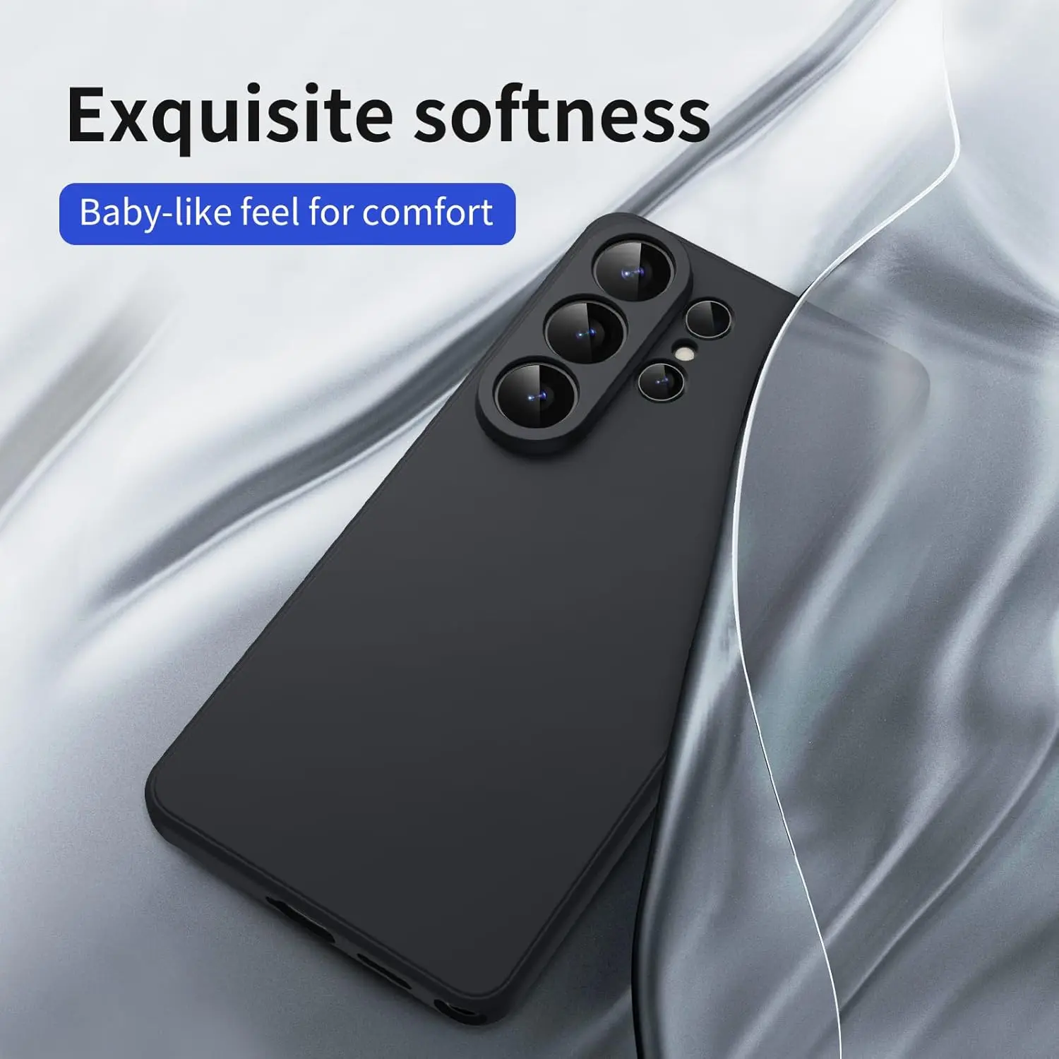Für Samsung Galaxy S26 S25 Edge S24 S23 Ultra S23 Plus S21 FE Hülle Sturzsicher Rutschfest Weiche Schutzhülle Coque Cases Matte Silikonhülle