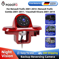Podofo Reversing RearView Backup Camera Night Vision Brake Light For Renault Trafic 2001-2014 For Renault Trafic Combo 2001-2011