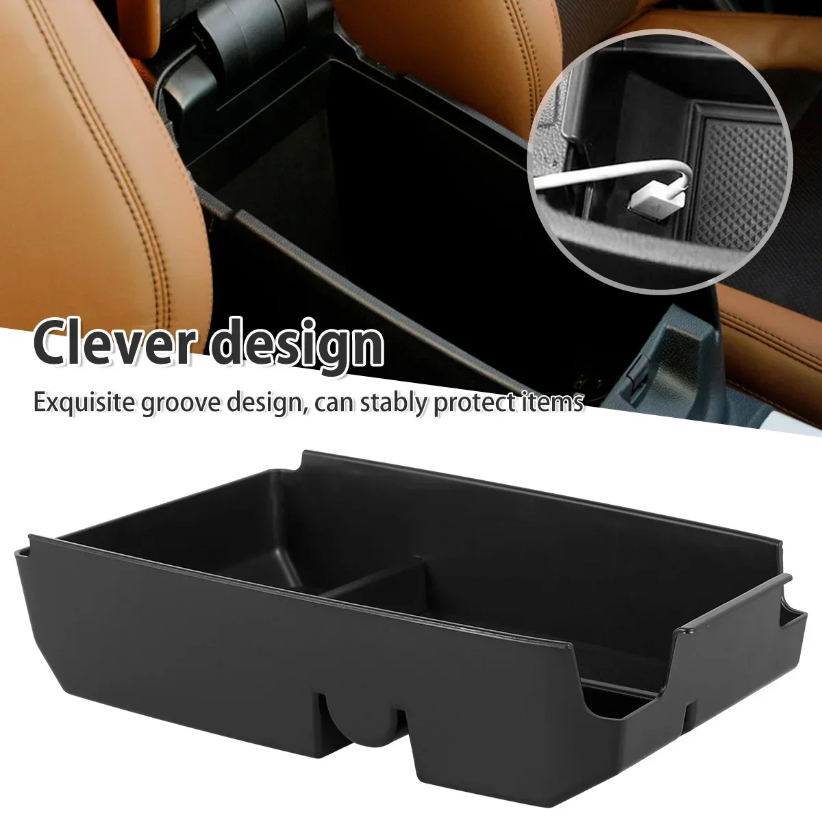 New Center Console Organizer for 2019 2020 2021 Ford Escape for 2021 Bronco Sport Center Console Storage Box Storage Pallet