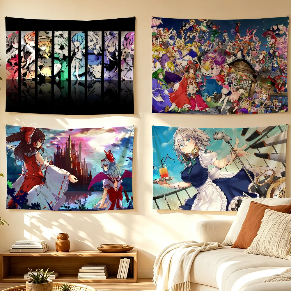 Game T-Touhou Project Flag For Sports Matches Games Parade Rally Holiday Festival Backyard Balcony Club Bar Decor