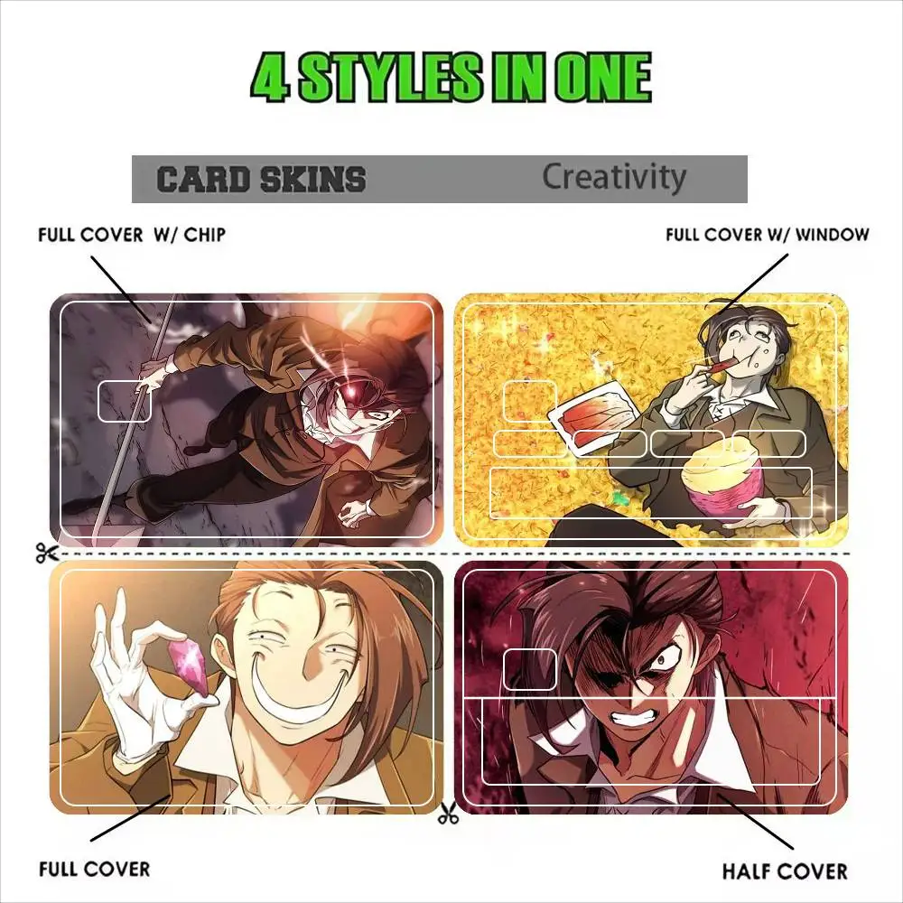 The Greatest Estate Developer Manga  Sticker Film Tape Skin for Credit Card Debit Card Waterproof Stickers