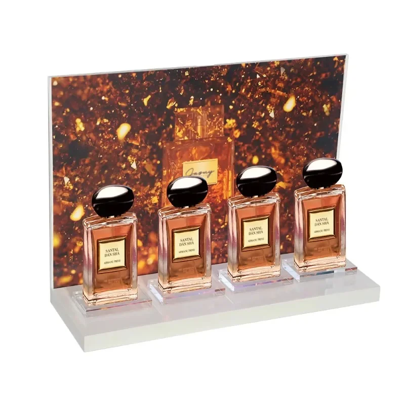 Acrylic Skin Care Products Display Cabinet Beauty Perfume Display Stand