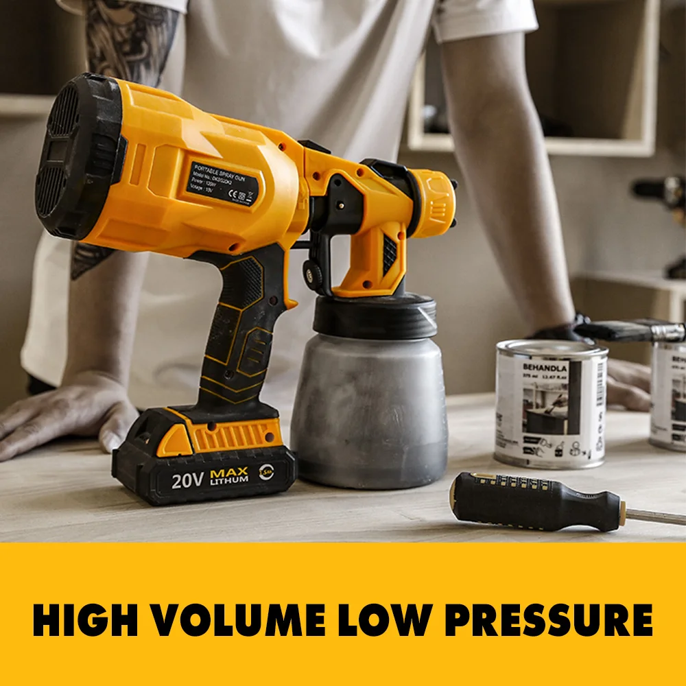 DEKO DKSG SERIES HVLP 800 ML & 3 NOZZLES HIGH POWER ELECTRIC PAINT SPRAYER PAINT GUN PNEUMATIC GUN AIR BRUSH HOME DIY