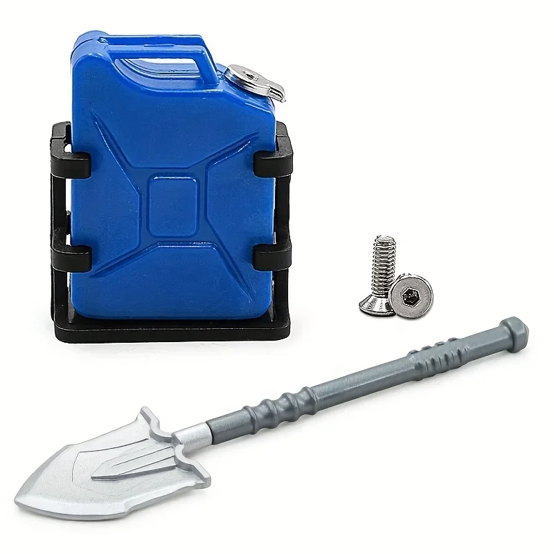 محاكاة مجرفة معدنية الديكور + دلو لسيارة 1/10 RC الزاحفة TRX4 المدافع برونكو محوري SCX10 II 90046 رانجلر RC4WD D90 #5