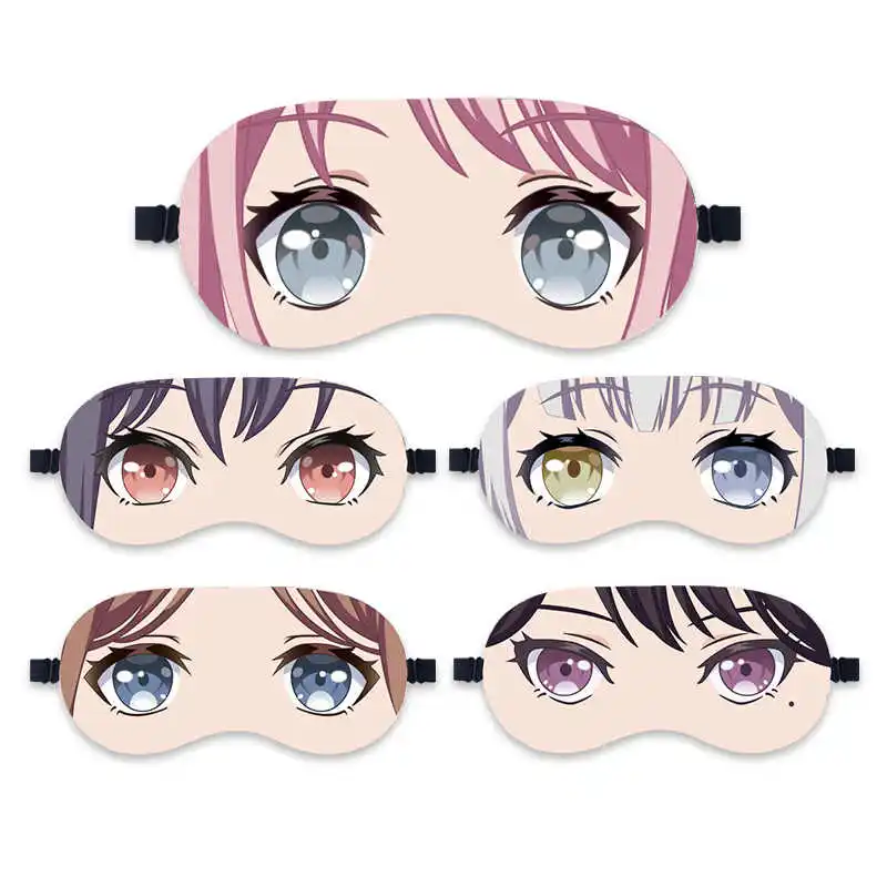 ¡Sueño de Anime BanG! ¡Es MyGO! Máscara de ojos para siesta Takamatsu Tomori, parche para el ojo, Cosplay, sombra para dormir, parche de dibujos animados para hombres y mujeres, regalo de Navidad