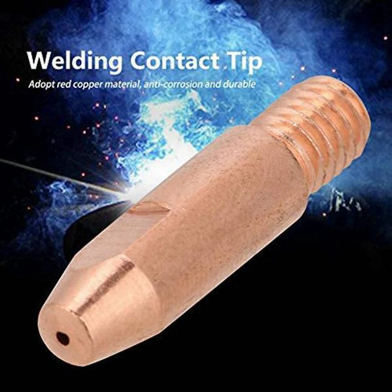 35Pcs 24KD Welding Torch Consumable 1.0Mm MIG Torch Gas Nozzle Tip Holder Gas Diffuser For MIG  Welding Machine