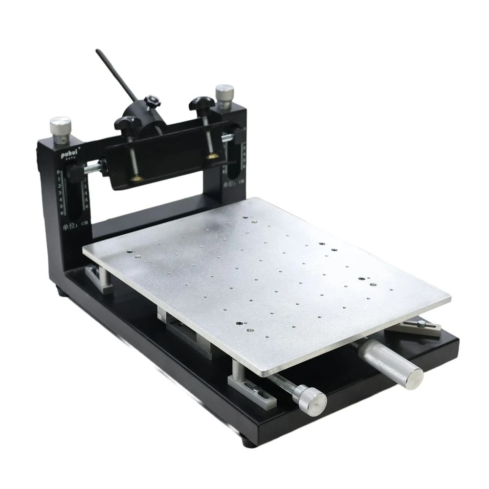 

PUHUI Manual screen printing table SMD equipment Manual printing table PCB double-panel precision positioning 300*400MM