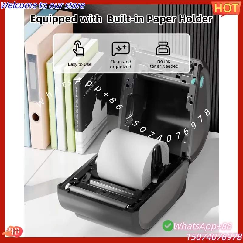 2026 Phomemo D520BT Inkless Printer 4X6 Thermal Shipping Label Maker for Business Sticker Label Printing Stock Ready Ship