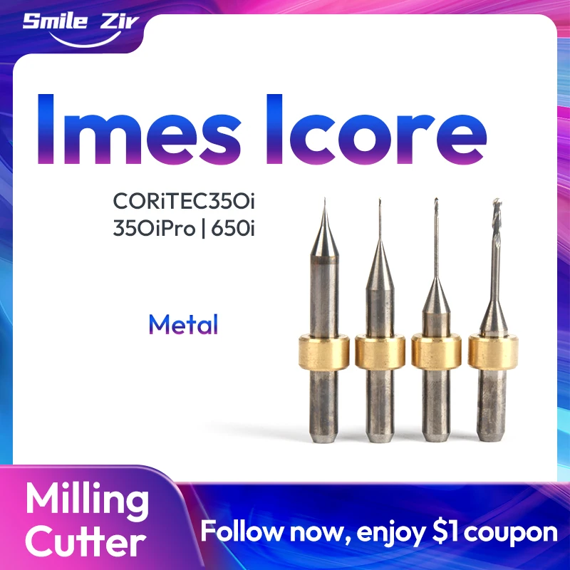 

Dental Lab IMES ICORE CORITEC 350i 650i Metal Milling Burs Cocr Ti Bar T81 Drills Ball-end T1 T2 Cutter T63 T62 Torus Cutter