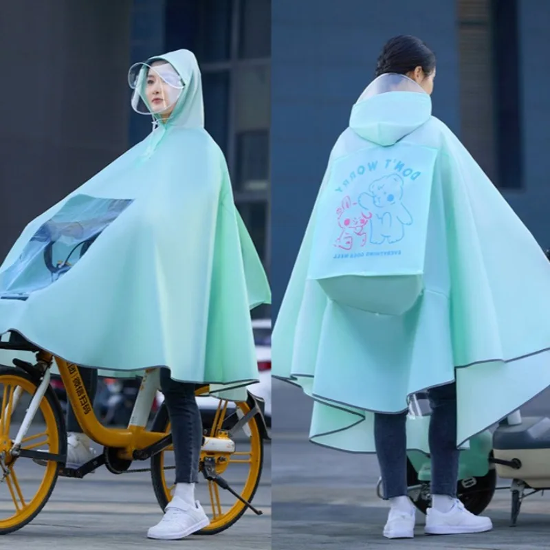 

Full-Body Long Electric Scooter and Bicycle Raincoat Special for Heavy Rain, Men's and Women's Styles