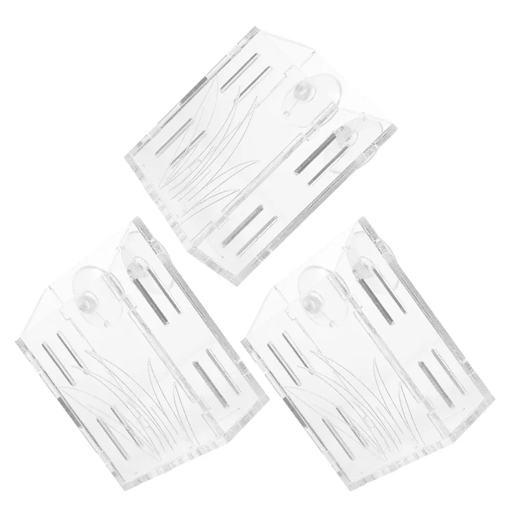 

Набор из 3 подвесных прозрачных стаканов для аквариумных растений на присосках, держатели для гидропонных водных растений, декор для аквариума