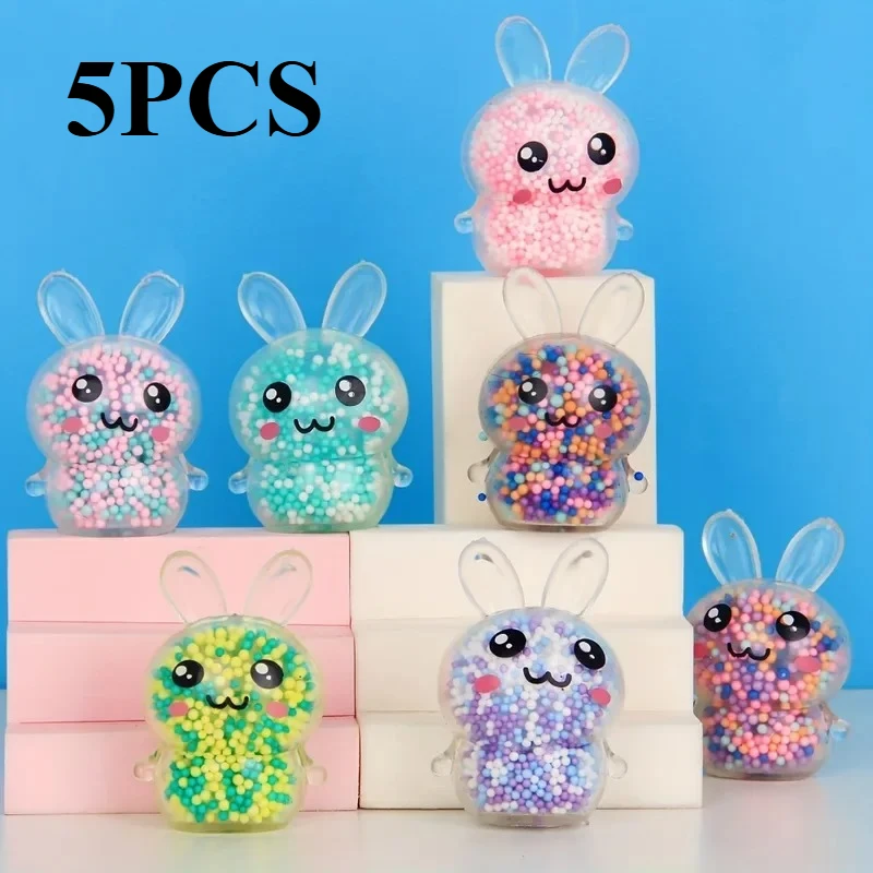 Jouet Fidget Bunny Squishy doux – Couleur aléatoire, sans danger pour les enfants et les filles! Coffrets de Pâques idéaux et cadeau pour soulager l'anxiété sensorielle