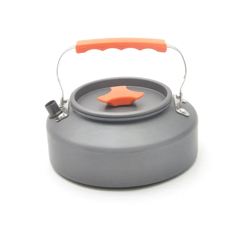 0.8L/1.1L/1.6L Outdoor Camping Kettle Aluminum Compact Lightweight Tea Kettle Coffee Kettle with Carrying Bag