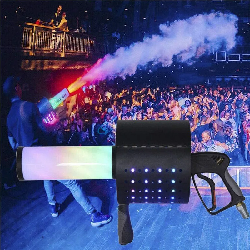 

Dj Equipment 35W Handled Coloured Paper Co2 Jet Machine Led 7 Colour Changing Co2 Gun For Disco Nightclub