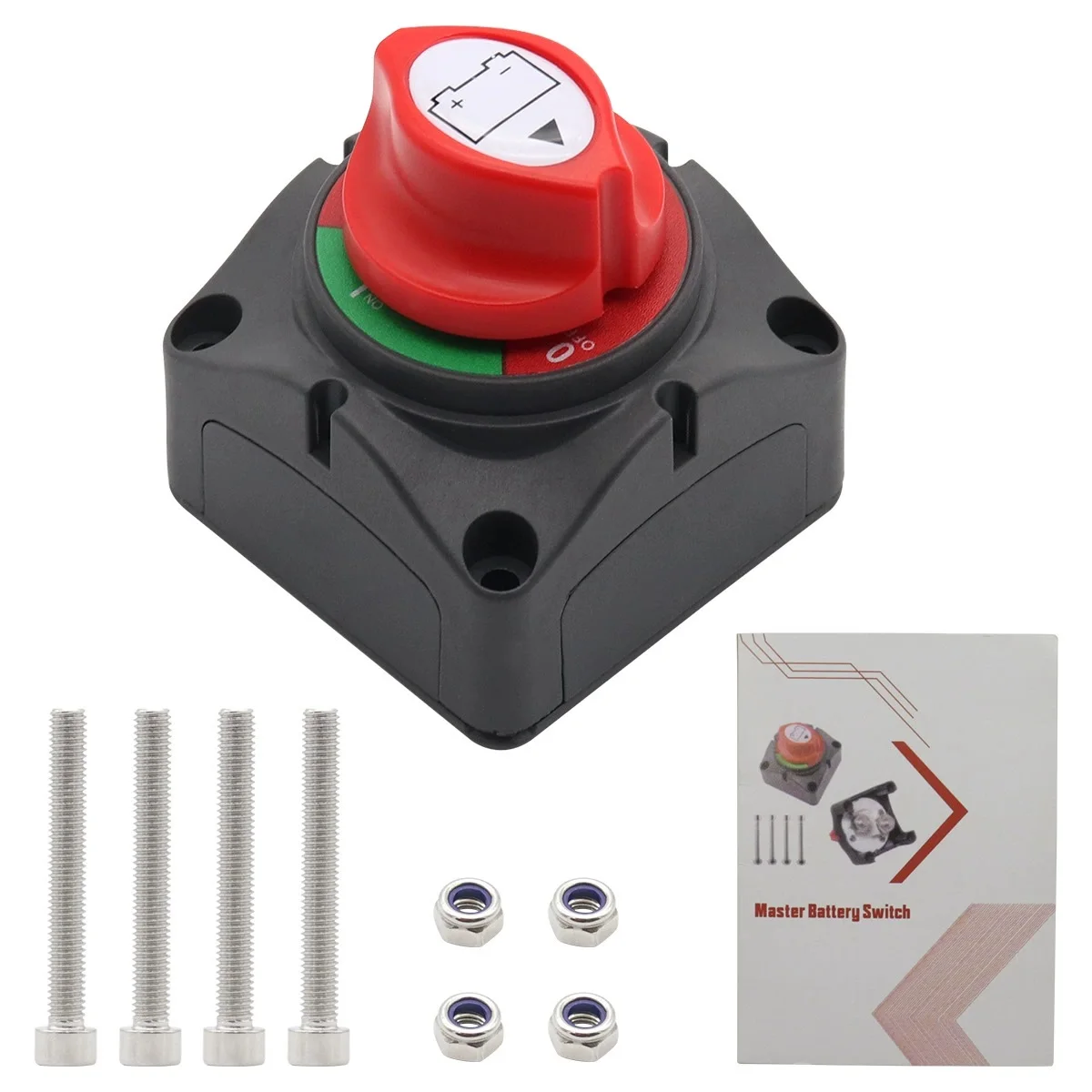 IZTOSS 275A 12/24V Выключатель аккумулятора с 2-позиционными медными клеммами и нейлоновым корпусом из стекловолокна для морского автомобиля-грузовика