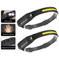 LED Headlamp, Ultra-Bright Light Strips, 400mAh Lithium Battery, USB Cable, for Camping, Hiking, Fishing, Non-Waterproof