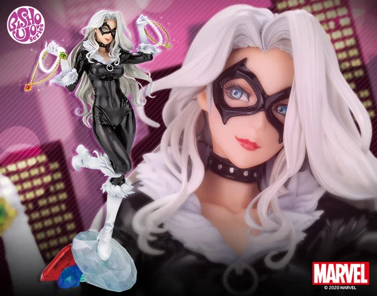 Kotobukiya Original BISHOUJO STATUE Marvel Superhero Felicia Hardy/Black Cat Action Figure Model Hobbies Collectibles Toys