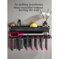 Hairdryer Holder Wall Mount Suitable For Dyson Airwrap Shelf Dryer And Hair Curler Holder Storage Rack Bathroom Organizer FR2002 - Image 5