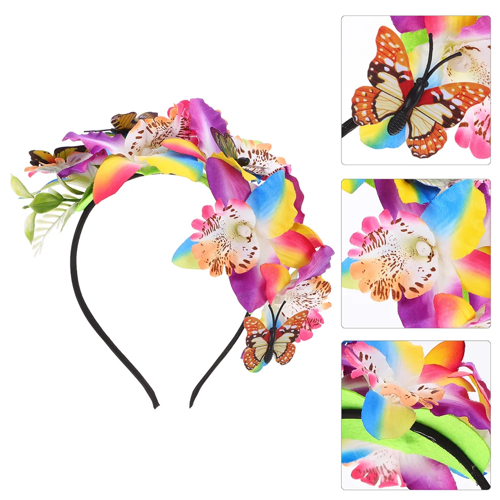 

2 Pcs Hair Clips for Women Festive Headbands Phalaenopsis Girl Girls Butterfly Halloween Headpiece