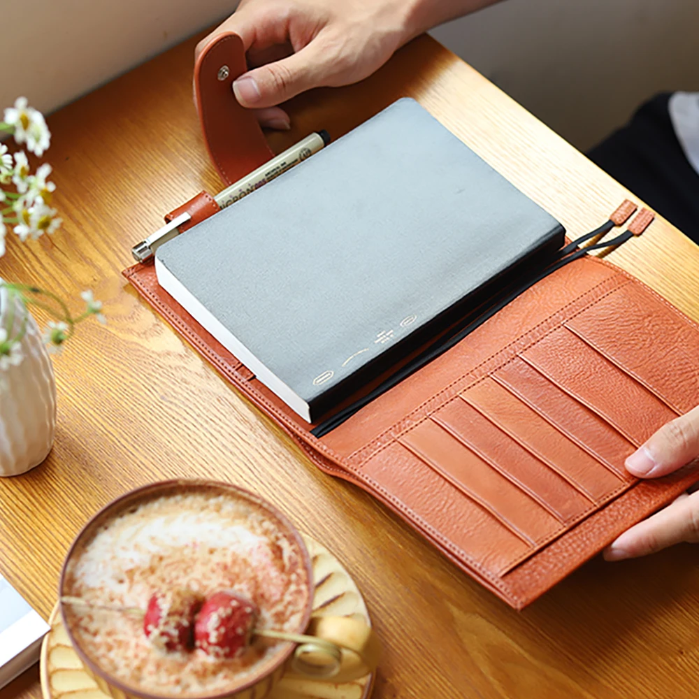 Moterm Full Grain Vegetable Tanned Leather Original B6 Plus Cover for B6 Stalogy Notebook Planner Organizer Agenda Diary Journal