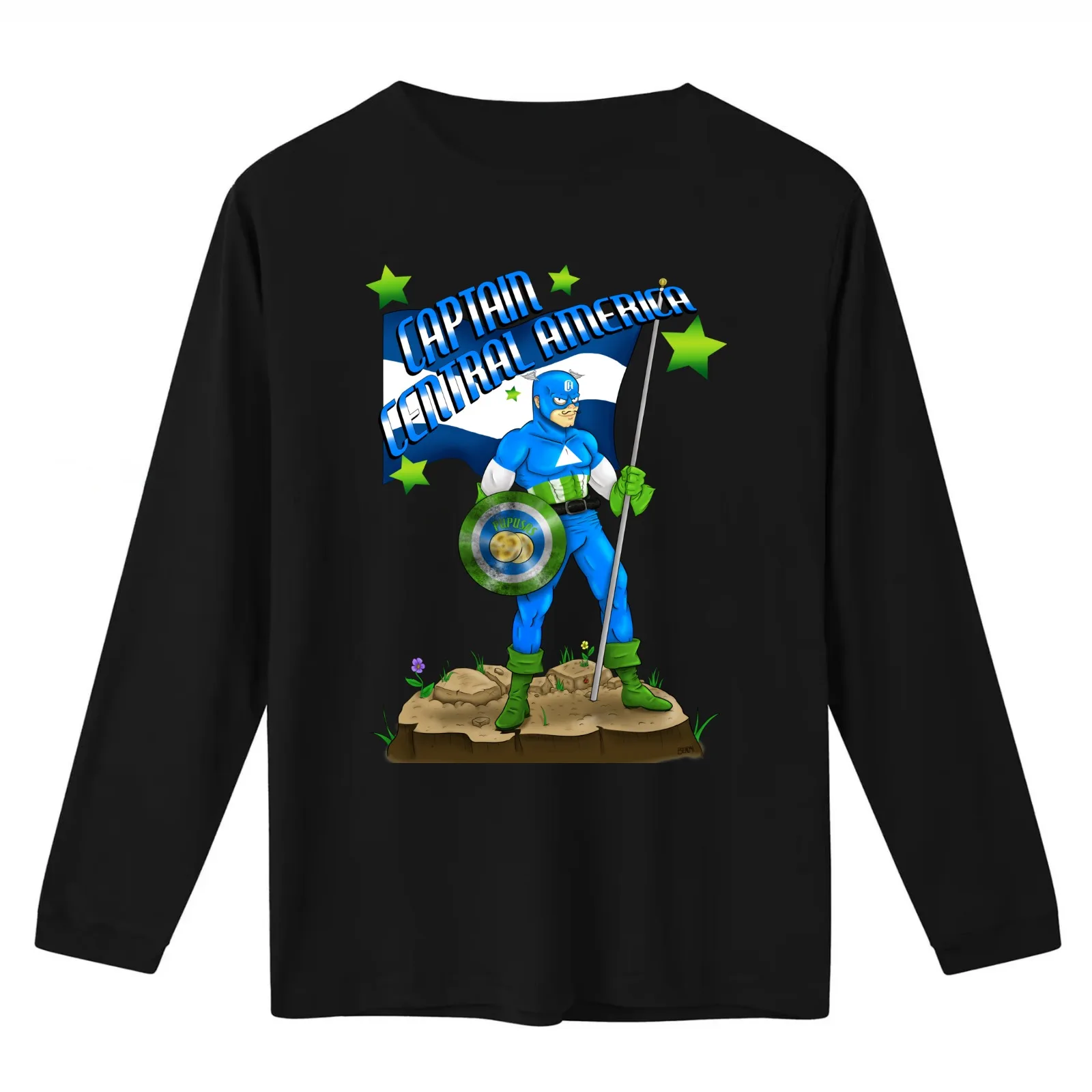 Captain Central America T-Shirt Summer Casual Cotton Tee Oversized Streetwear Tops Vintage Graphic Print Unisex Men Women