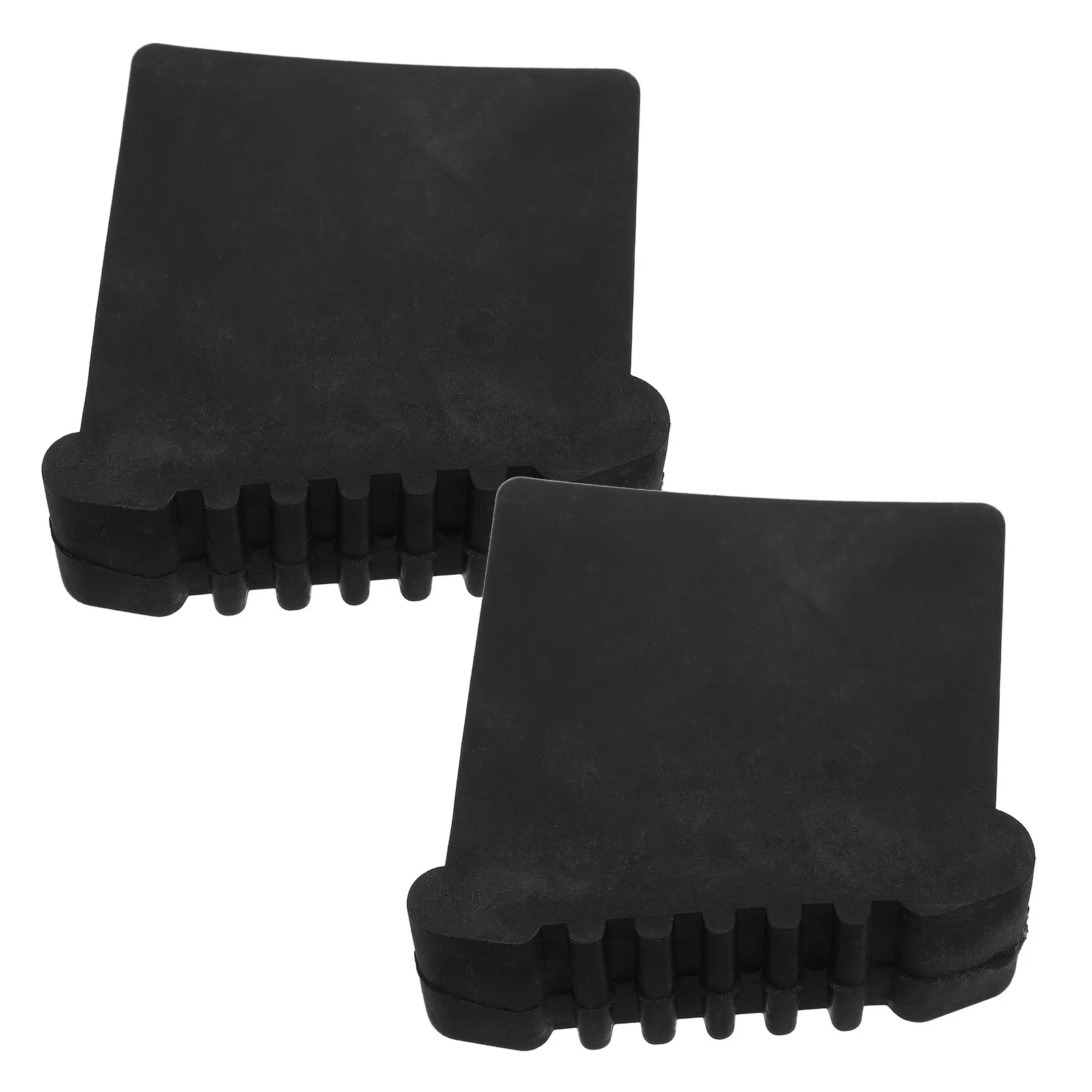 2Pcs Ladder Foot Pads Non Skid Rubber Covers Replacement Step Ladder Feet Cushion Floor Protectors Anti Slip Stability Safety